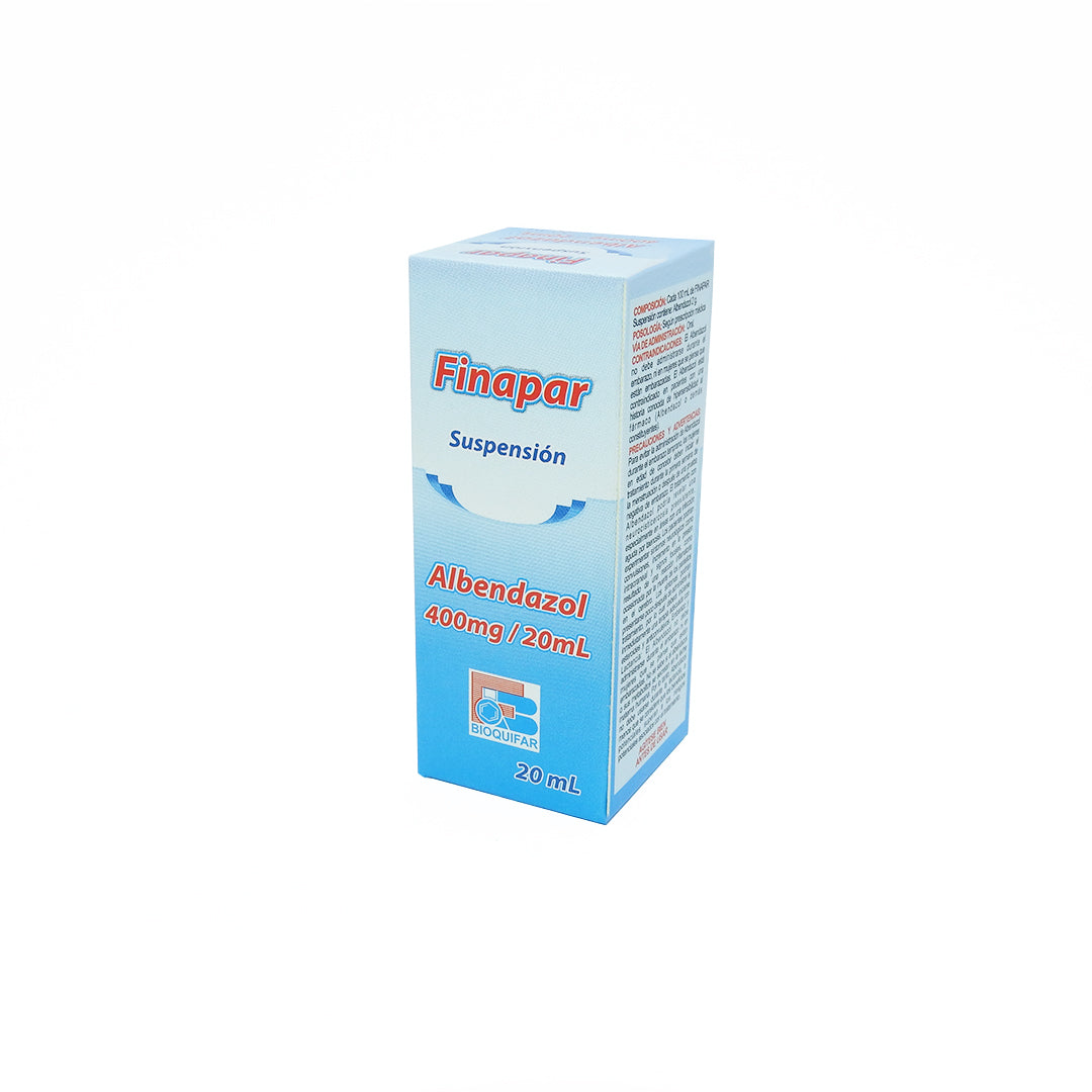 FINAPAR ALBENDAZOL SUSPENSION 400mg/20ml.
