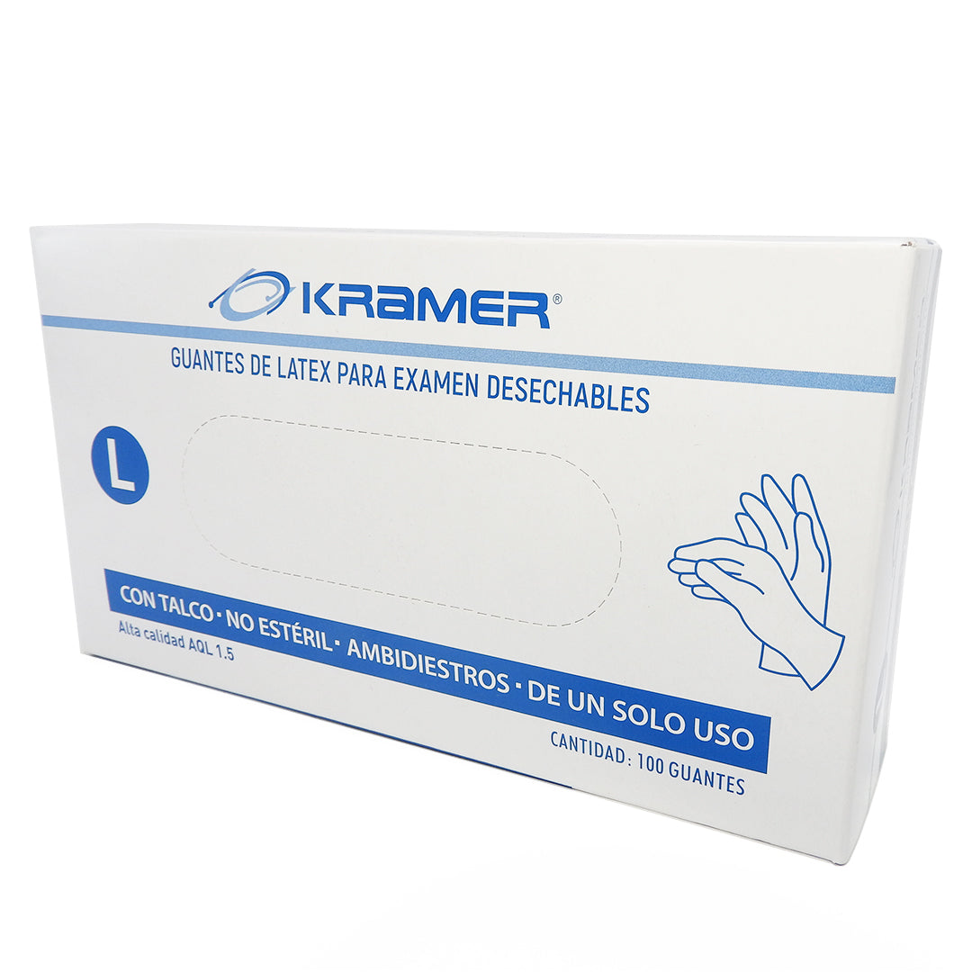 GUANTES DESECHABLES (EXAMEN) TALLA L