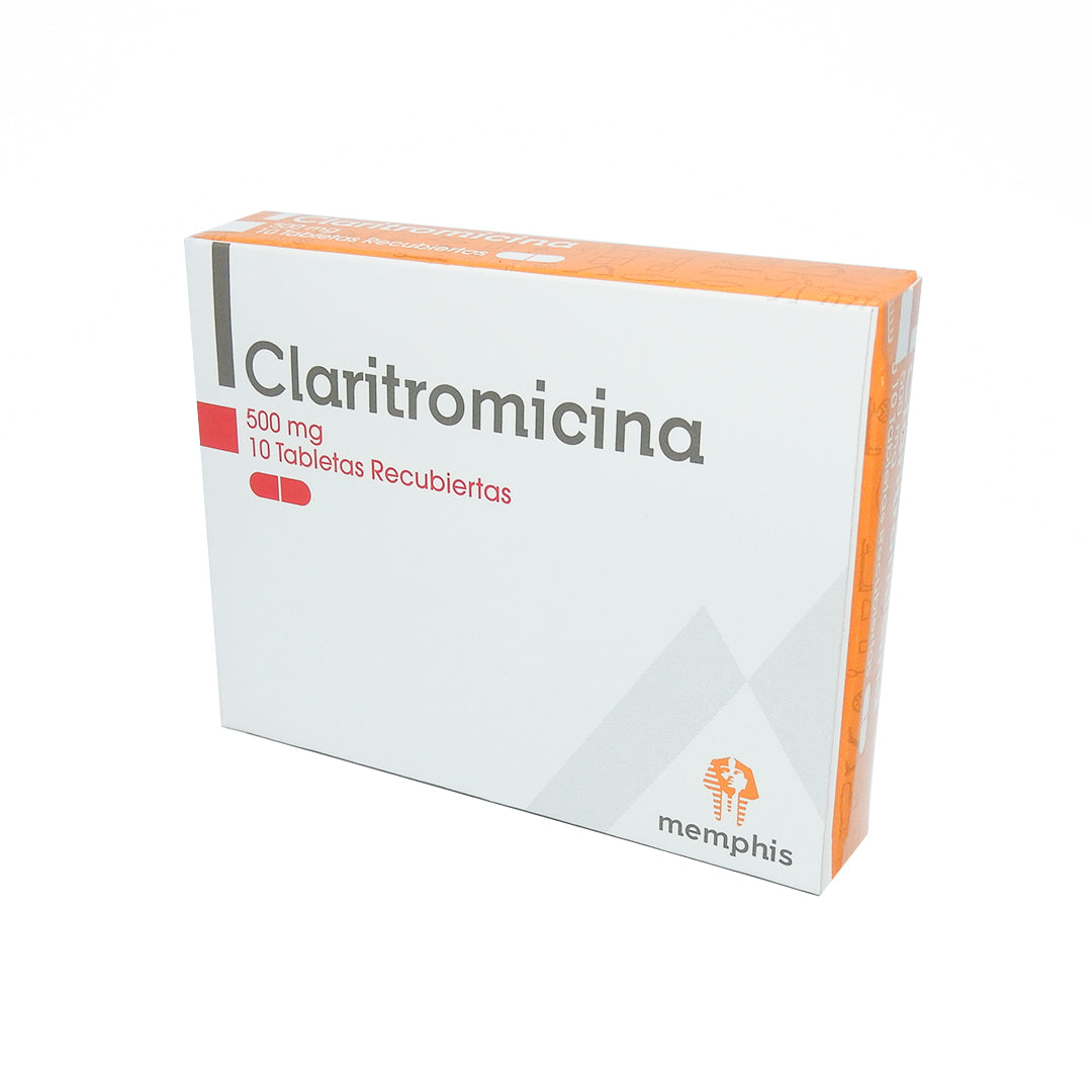 CLARITROMICINA 500 MG TAB CAJAX10