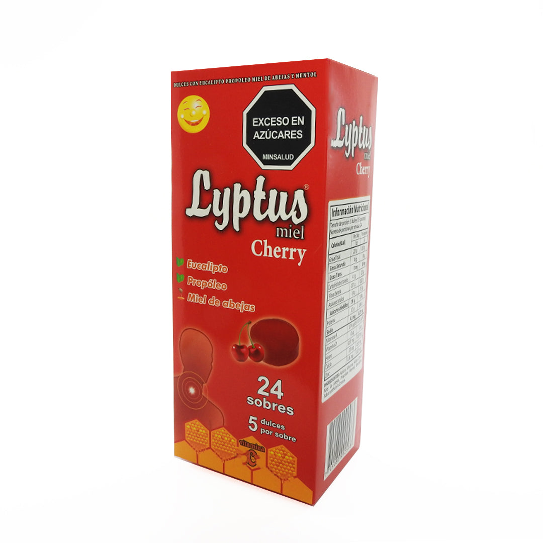 LYPTUS MIEL CHERRY PASTILLAS CAJAX24 24SOBRESX5PASTILLAS