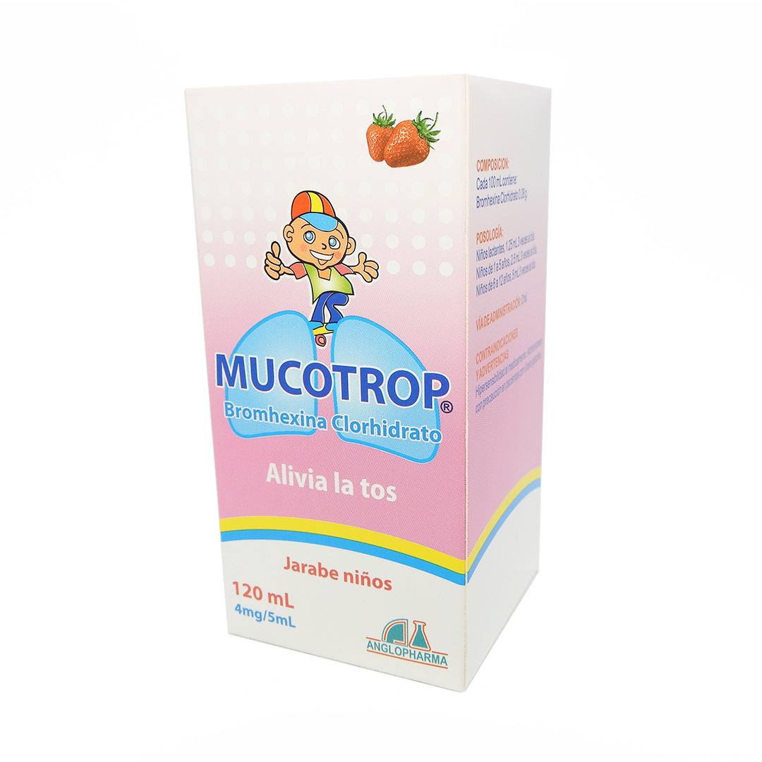 MUCOTROP NIÑOS FCOX12OML BROMHEXINA CLORHIDRATO 4MG/5 ML JBE.