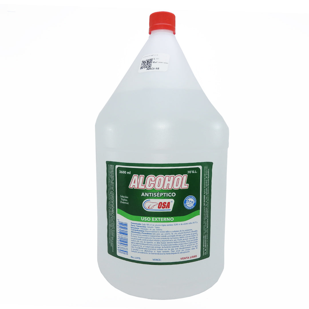 ALCOHOL ANTISEPTICO AL 70% GALONX3600ML