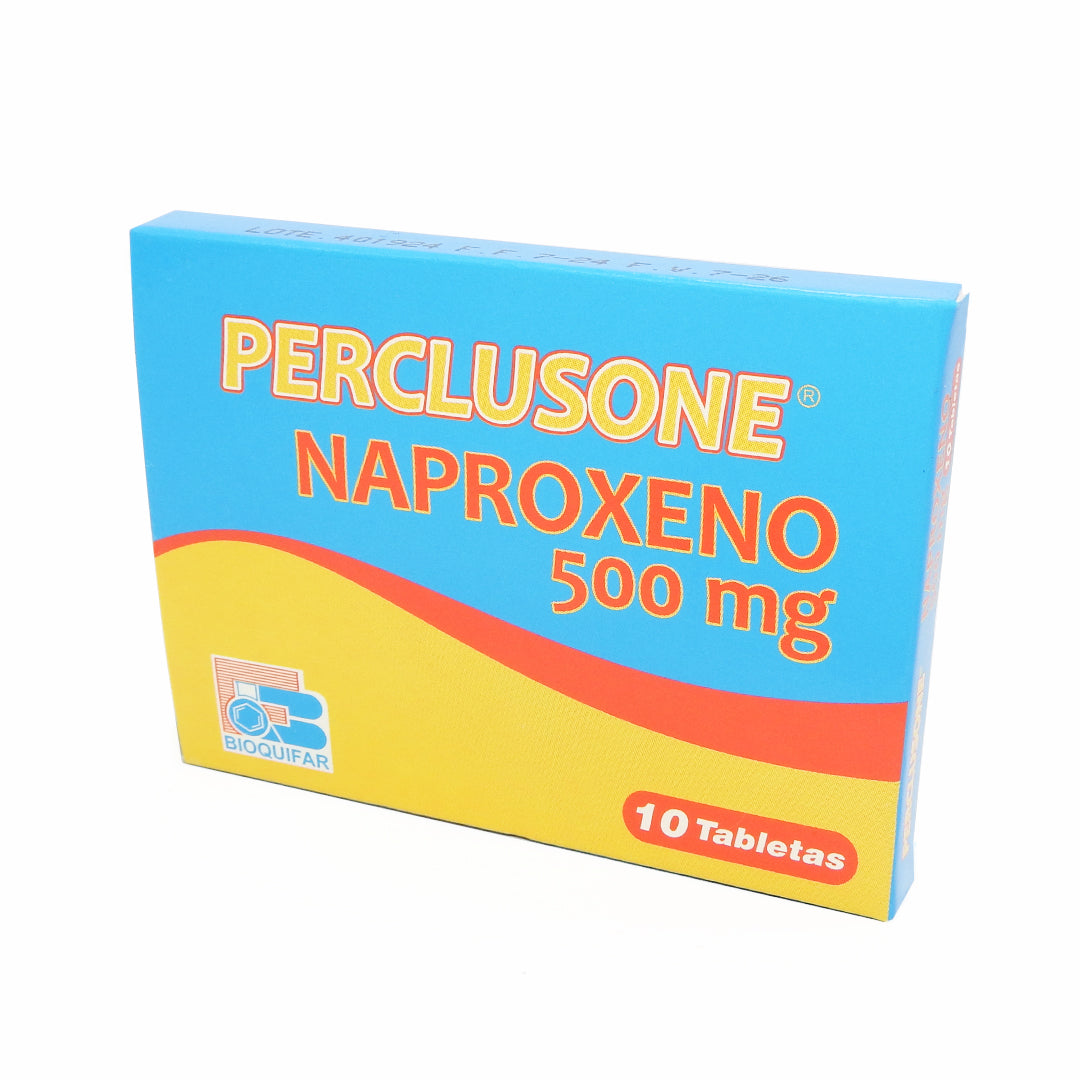 PERCLUSONE CAJA X10 NAPROXENO 500MG TAB