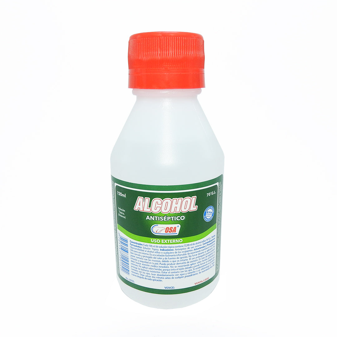 ALCOHOL ANTISEPTICO 70% FCOX120ML