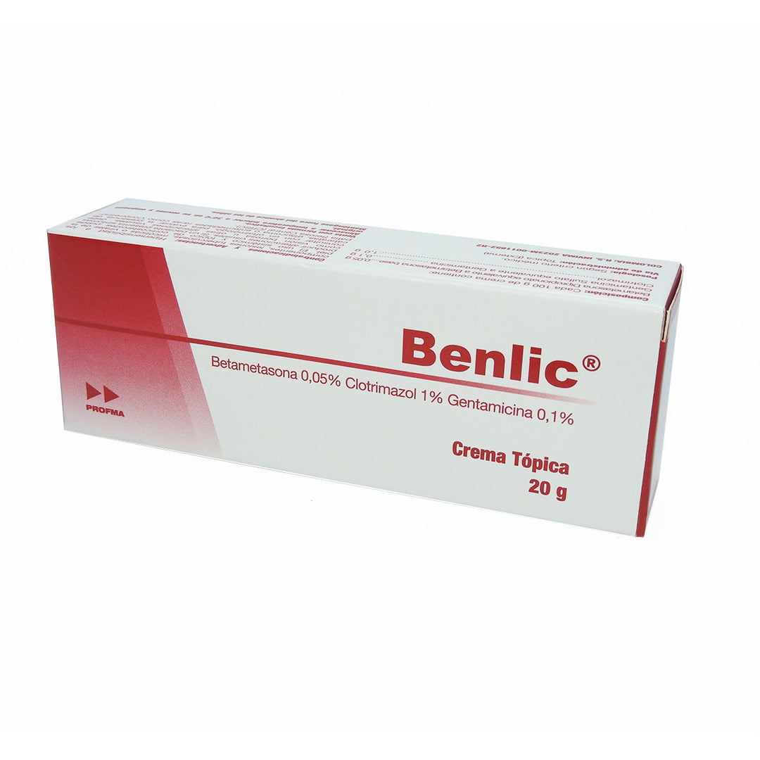 BENLIC TUBOX20GR BETAMET+CLOTRIMAZOL+GENTAMICIN CRTOP