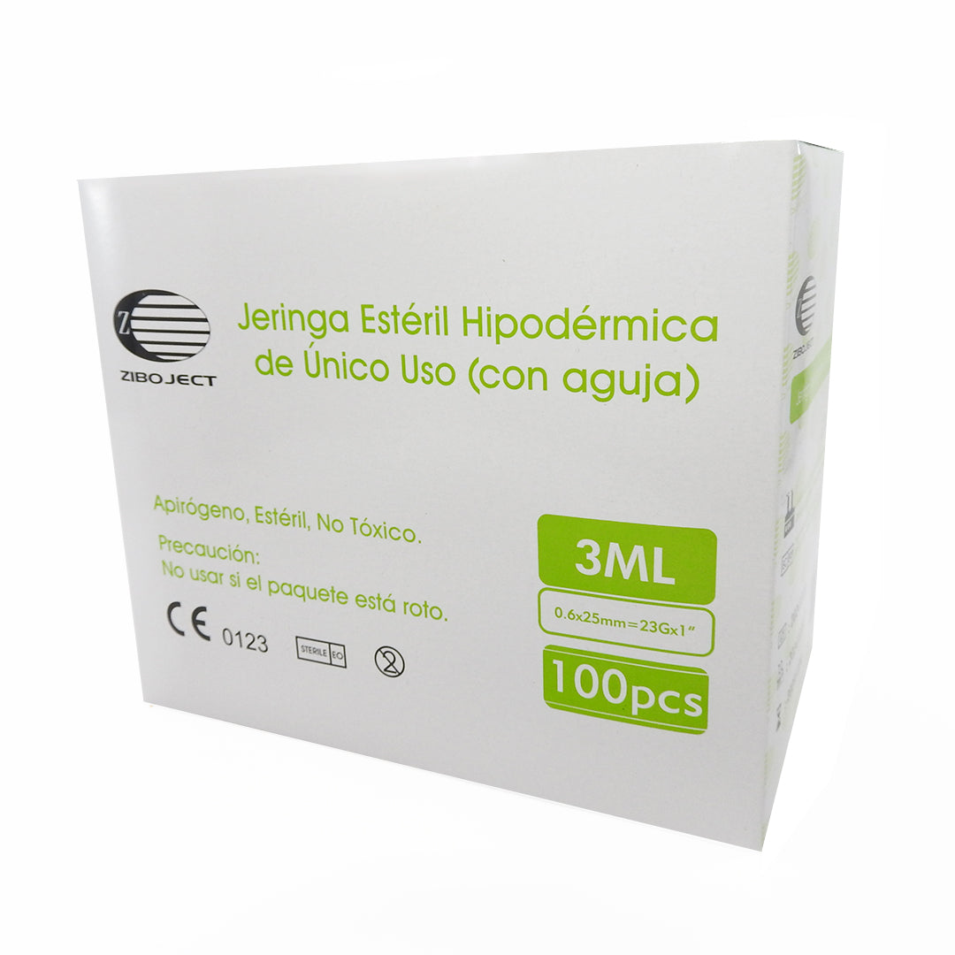 JERINGA DE 3ML CON AGUJA DE 23X1 CAJAX100