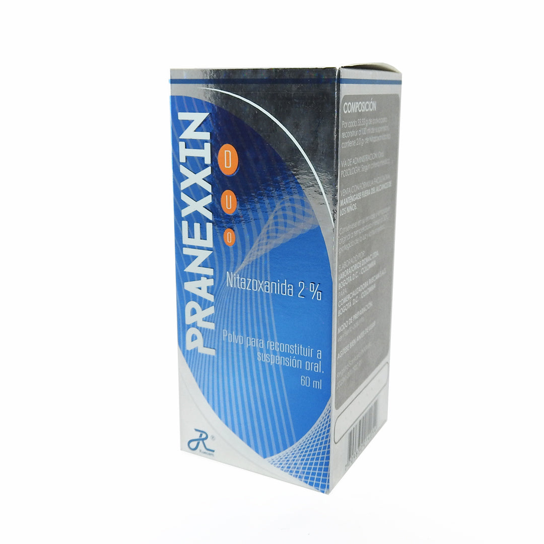 PRANEXXIN FRASCO X 60ML NITAZOXANIDA 100MG/5ML.