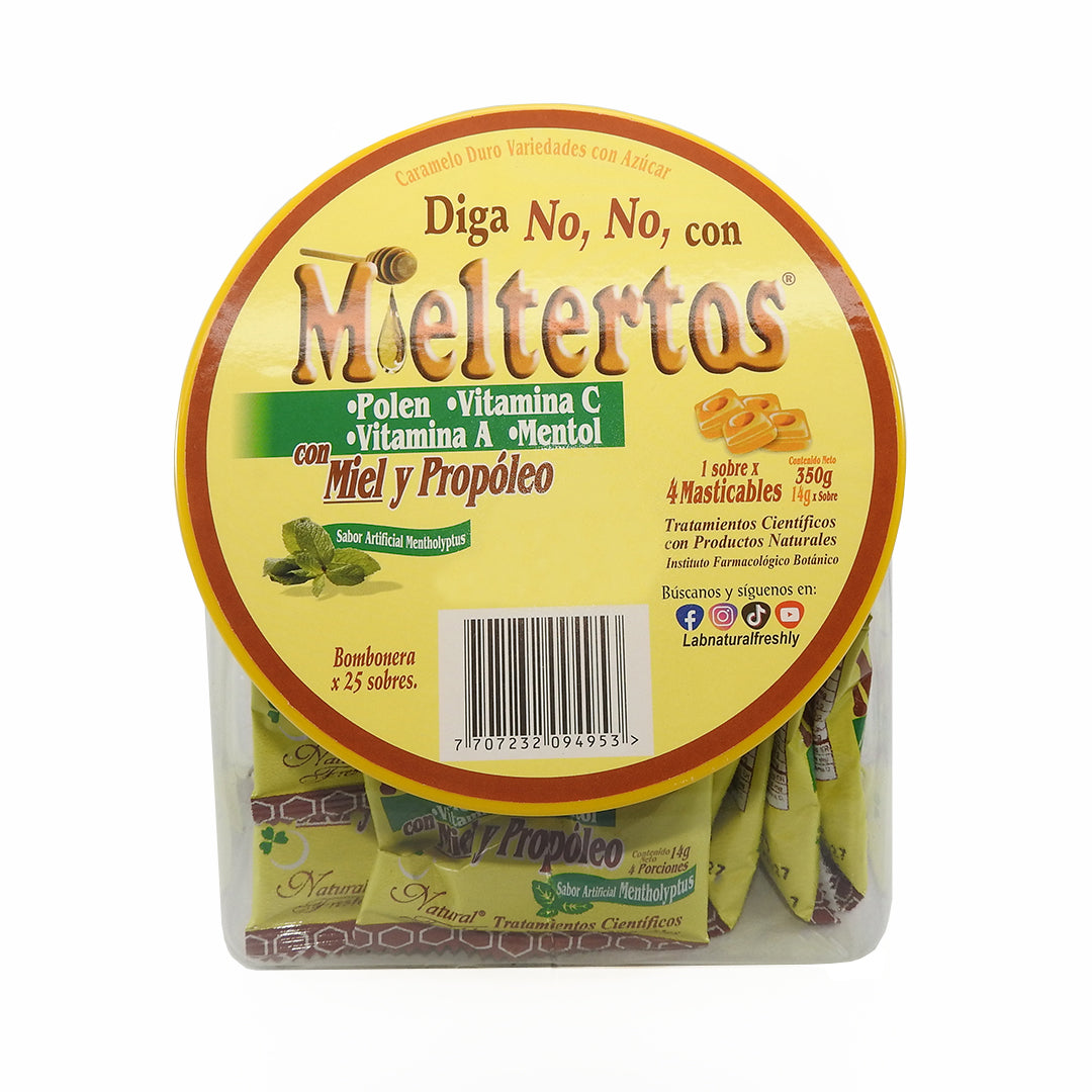 MIELTERTOS PASTILLAS MIEL Y PROP BOMBONERAX100