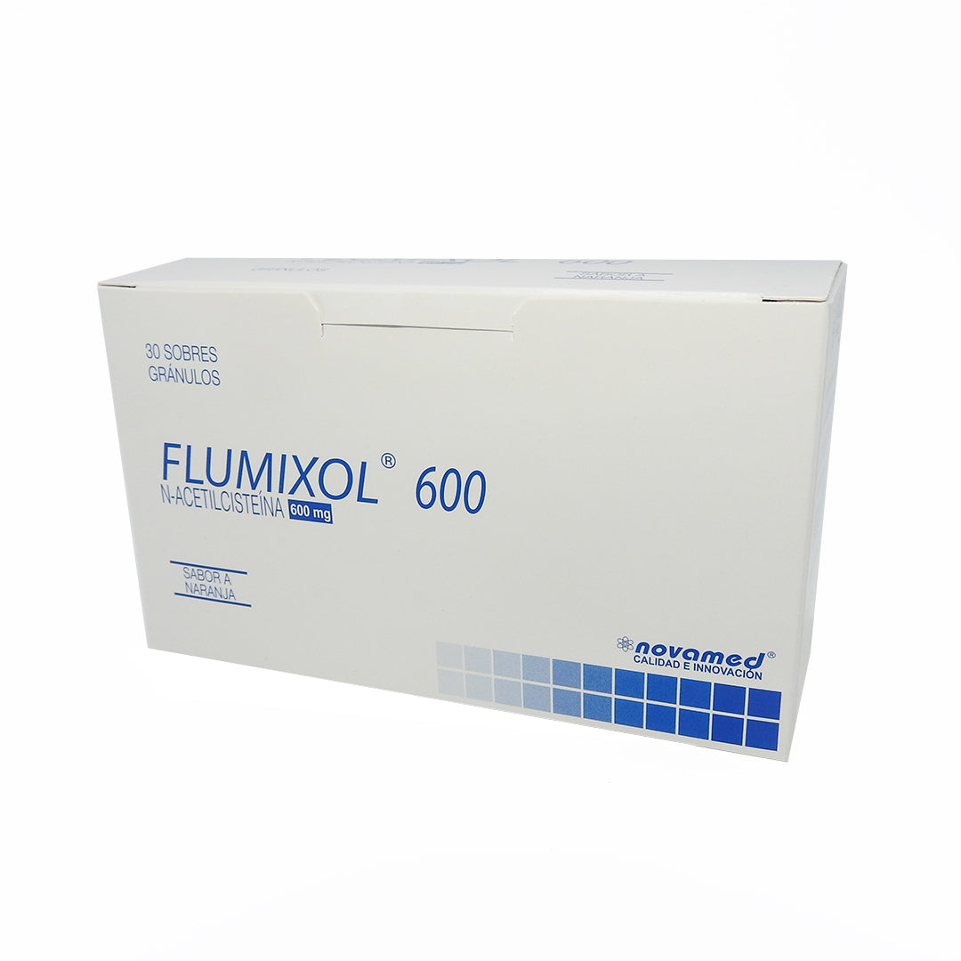 FLUMIXOL ACETILCISTEINA 600MG GRANULOS EFERV CAJA X 30