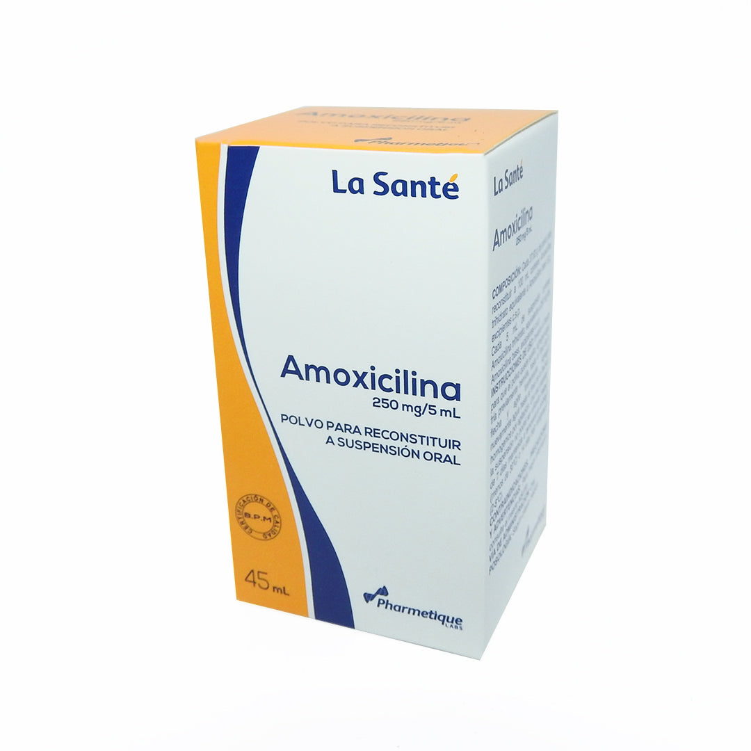 AMOXICILINA 250MG/5ML POLVO PARA RECONSTITUIR A SUSPENSION ORAL 45ML