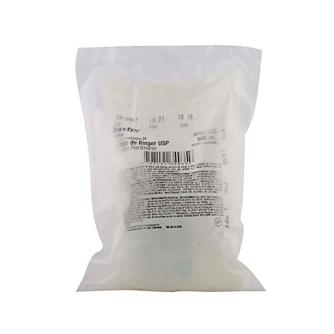 LACTATO DE RINGER (SOLUCION HARTMAN) BOLSAX500ML