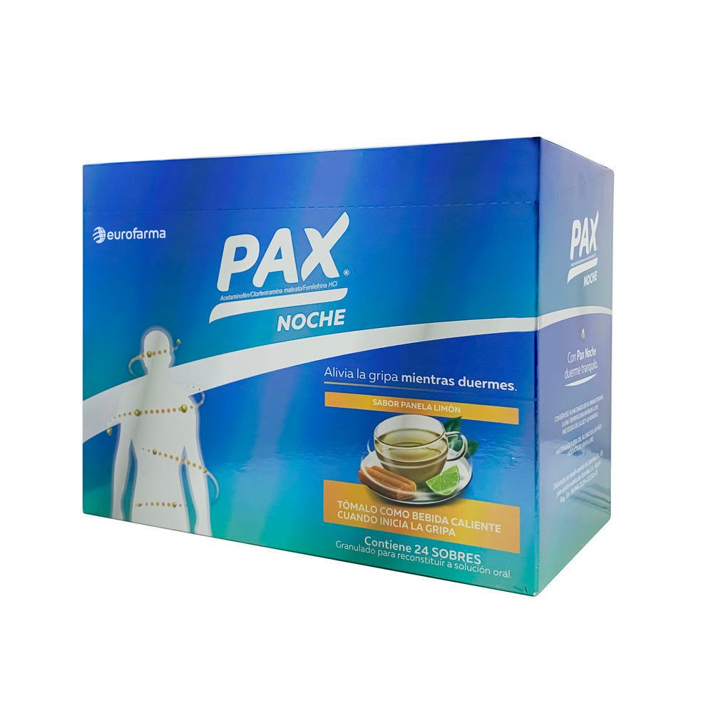 PAX NOCHE CAJAX24 PAX NOCHE SOBRES PANELA LIMON