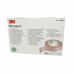 ESPARADRAPO MICROPORE 1/2X10 YARDAS COLOR PIEL CAJAX24