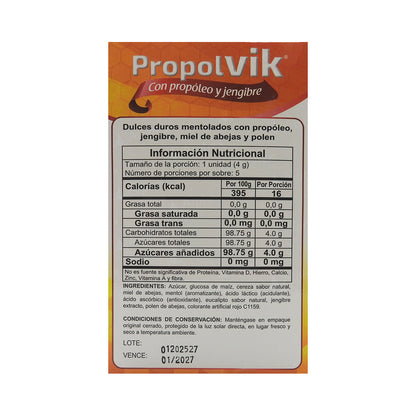 PROPOLVIK  CAJAX100 PROPOLEO+JENGIBRE CEREZA TAB MAST