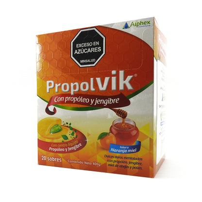 PROPOLVIK CAJAX100 PROPOLEO+JENGIBRE NARANJ MIEL TAB MAST