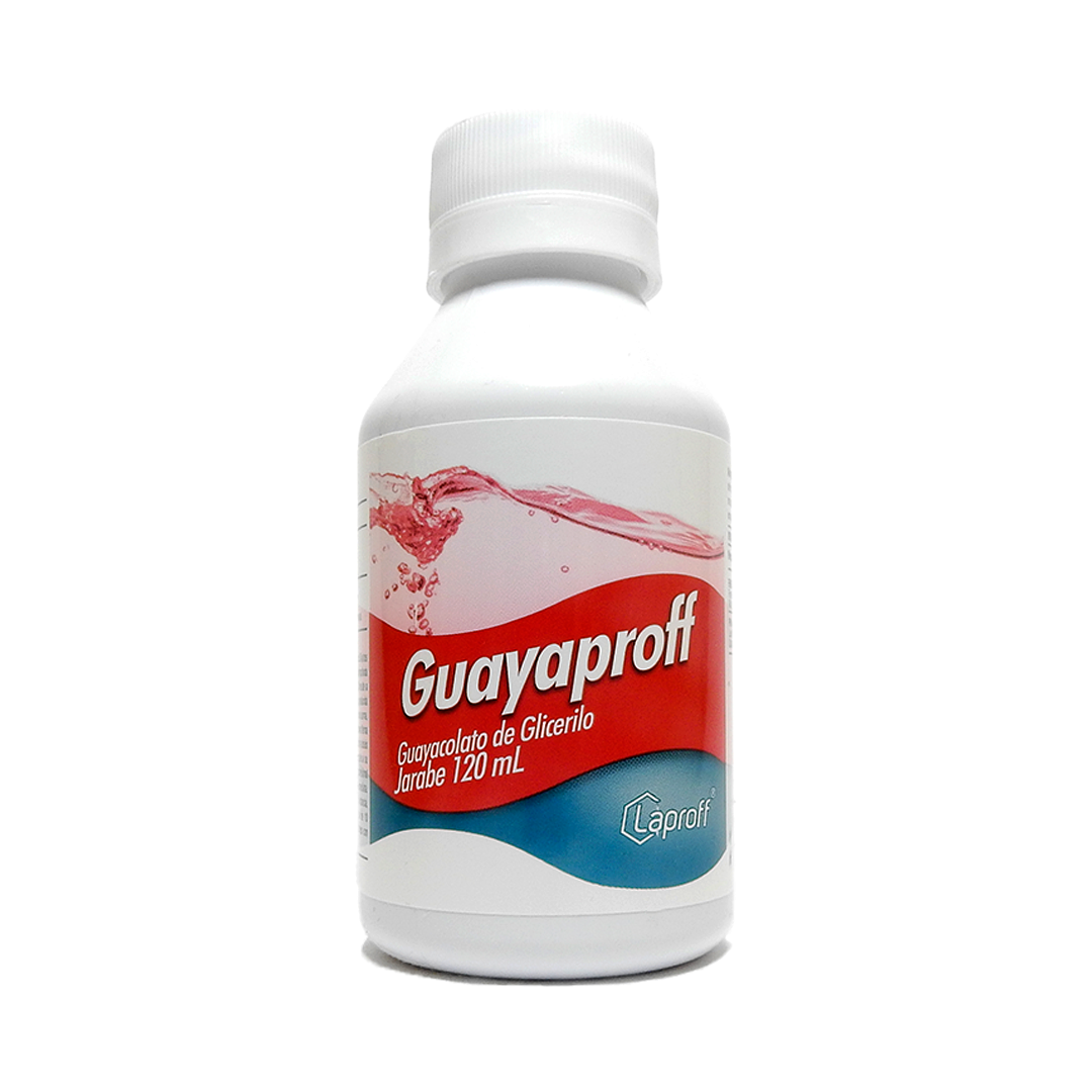 GUAYAPROFF GUAYACOLATO DE GLICERILO 300MG/15ML JARABE FRASCO X 120 ML