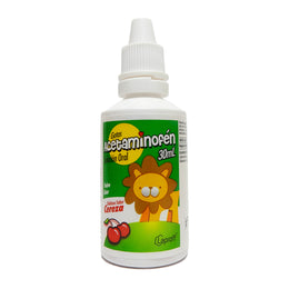 GOTAS ACETAMINOFEN 30ML SOLUCION ORAL SABOR CEREZA.