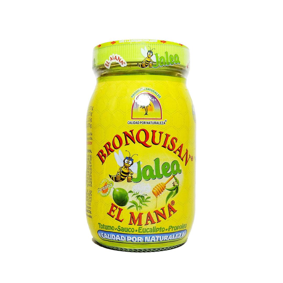 ABRONQUISAN JALEA EL MANA TOTUMO, SAUCO, EUCALIPTO Y PROPOLEO.