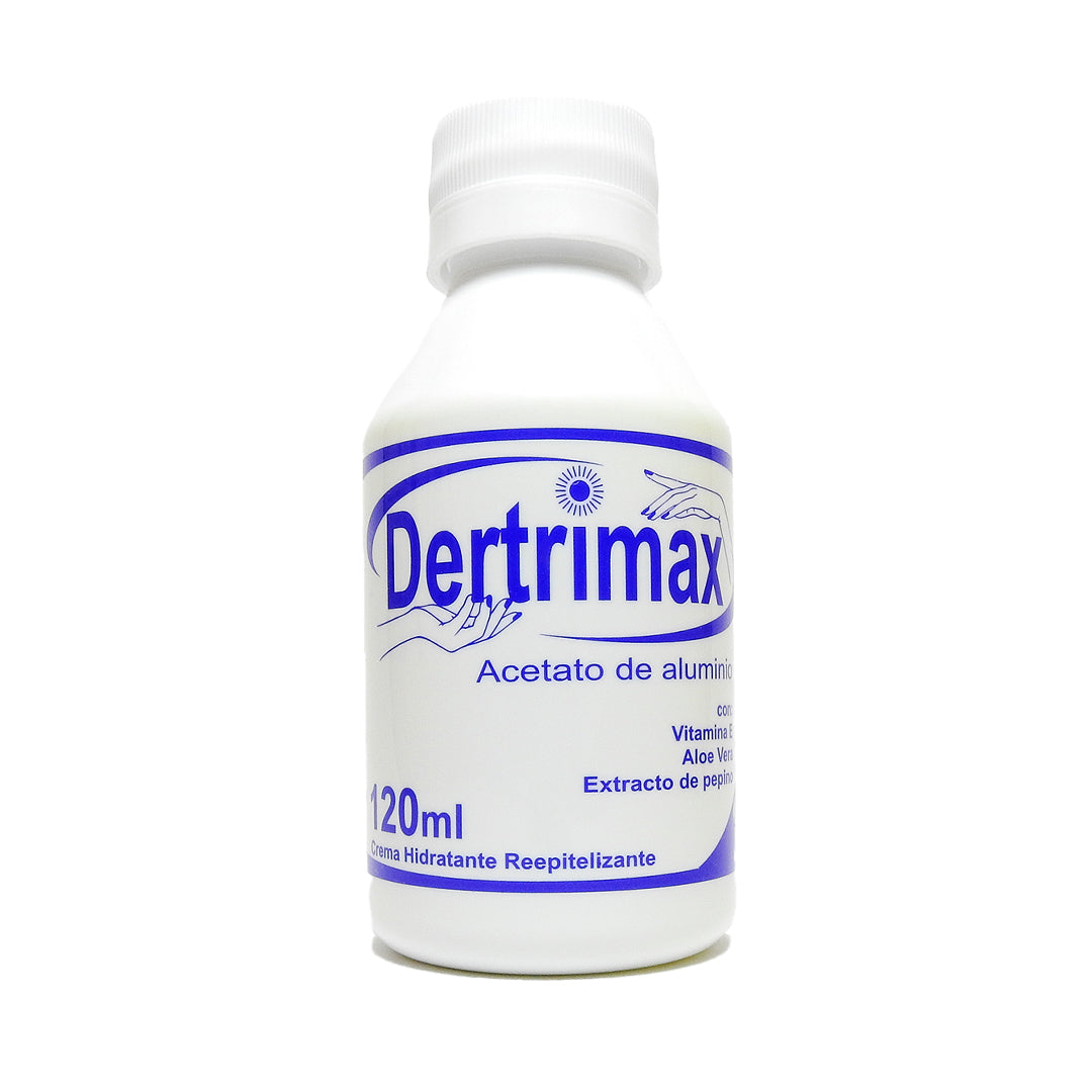 DERTRIMAX FCOX120ML ACETATO DE ALUMINIO CON VITAMIN E, ALOE VERA CREMA