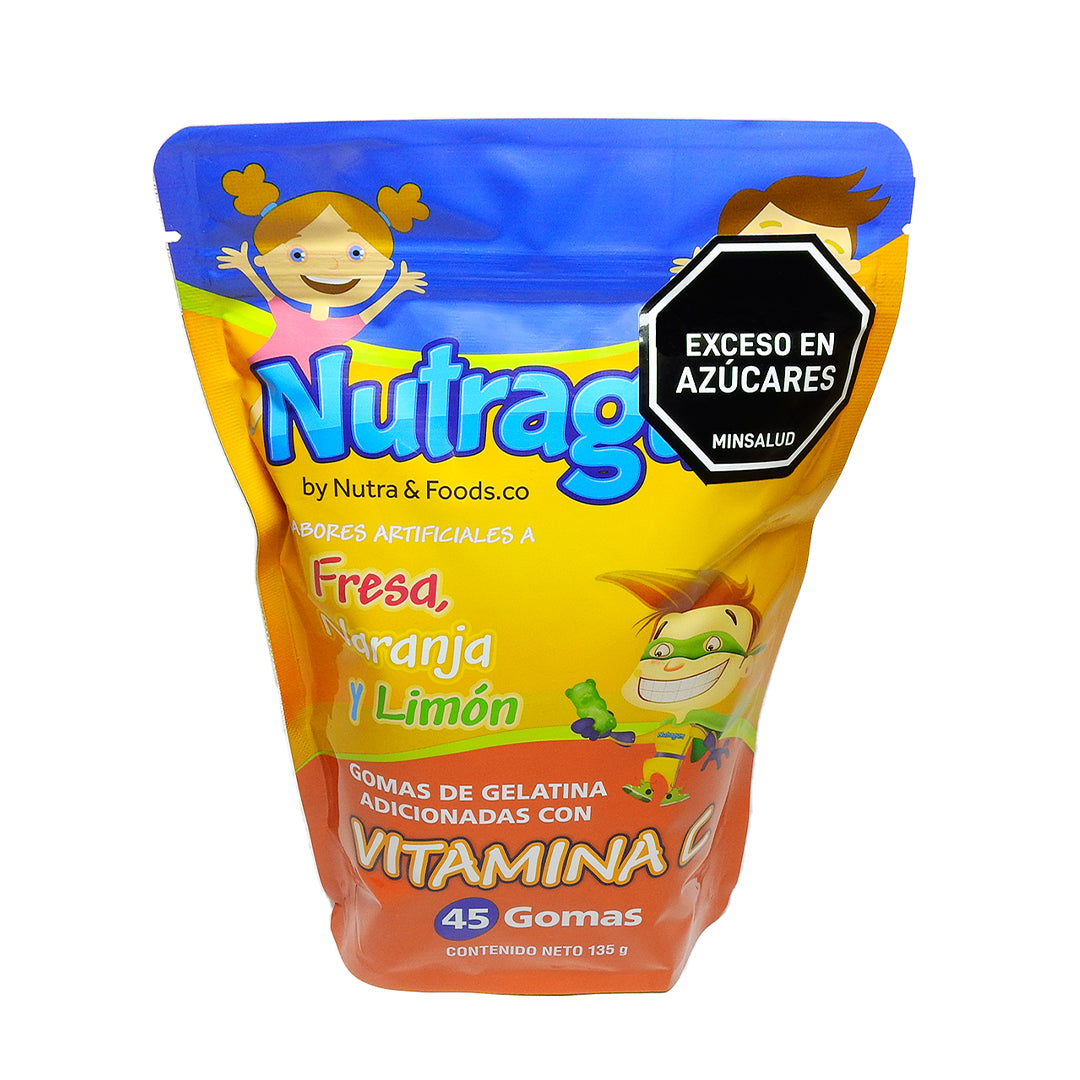NUTRAGUM KIDS (VITAMINA C) GOMAS DOYPACK X 45.