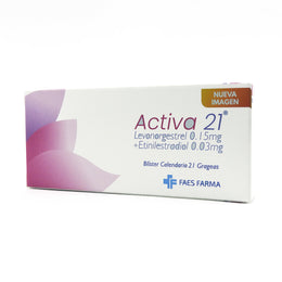 ACTIVA CAJA X21 LEVONORGESTREL + ETINILESTRADIOL 0.15+0.03MG GRAGEAS