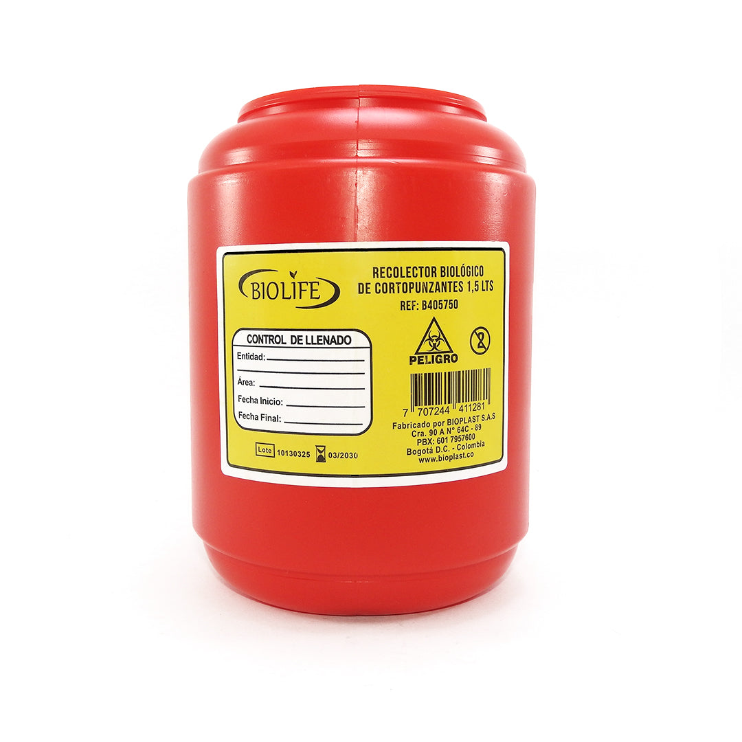 RECOLECTOR RE ELEMENTOS DE 1.5 LITROS UNIDAD