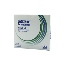 BETAZKOV CAJA X5 BETAMETASONA 8MG/ML INY