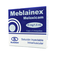 MEBLAINEX CAJA X5 MELOXICAM 15MG/1.5ML INY