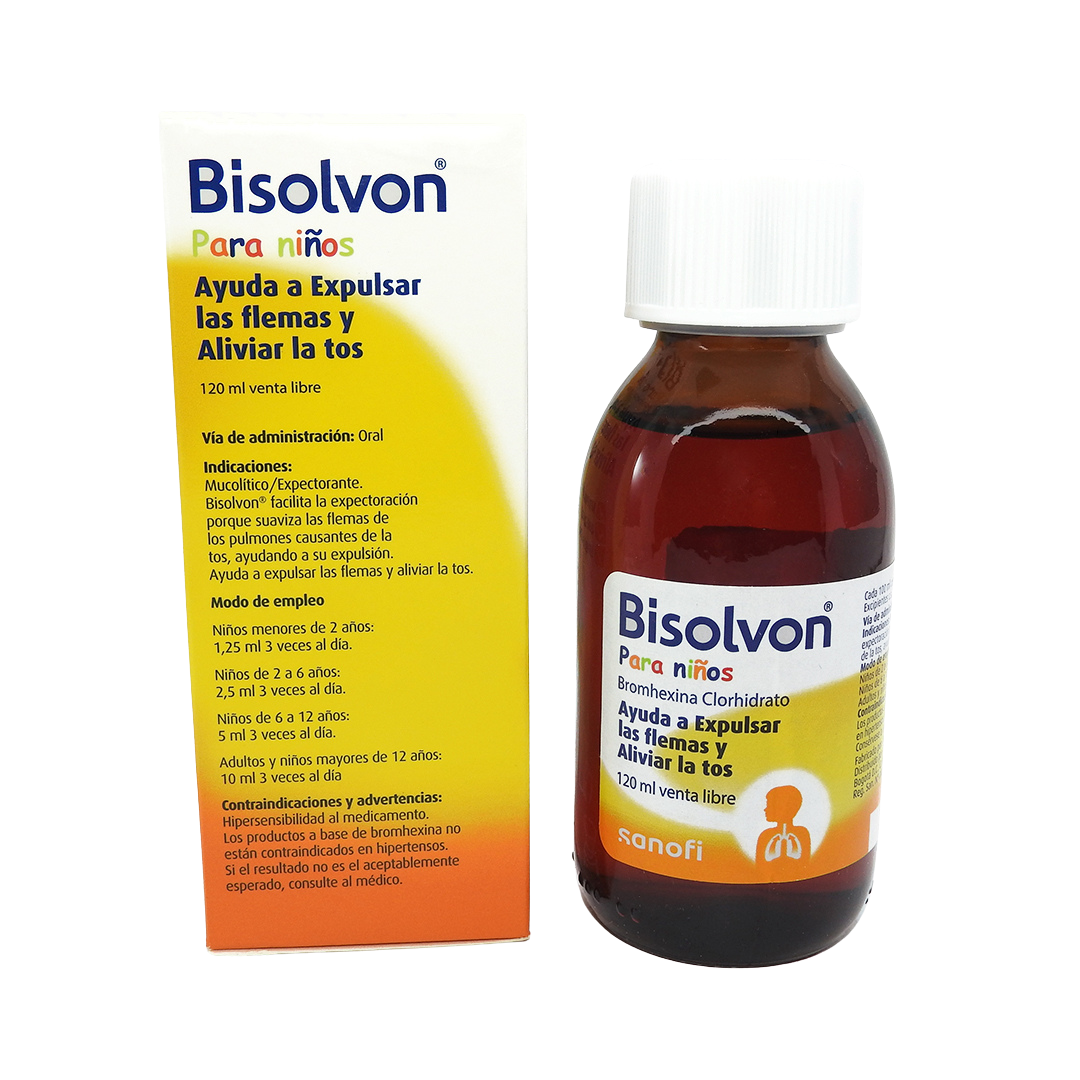 BISOLVON NIÑOS FCO X120ML BROMHEXINA CLORHIDRATO 4MG/5ML JBE
