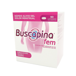 BUSCAPINA FEM CAJA X90 HIOSCINA NBUTILBROMURO+IBUPROFENOP COMP.