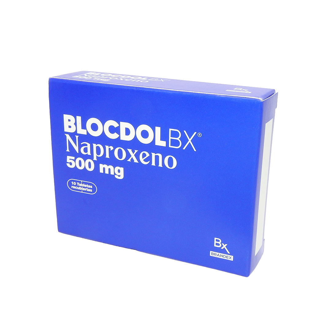 BLOCDOL CAJA X10  NAPROXENO 500MG TAB REC