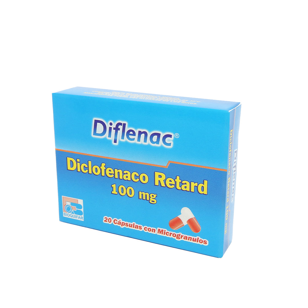 DIFLENAC DICLOFENACO RETARD 100MG.