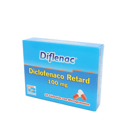 DIFLENAC DICLOFENACO RETARD 100MG.