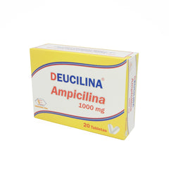 DEUCILINA CAJAX20 AMPICILINA 1000 MG TAB