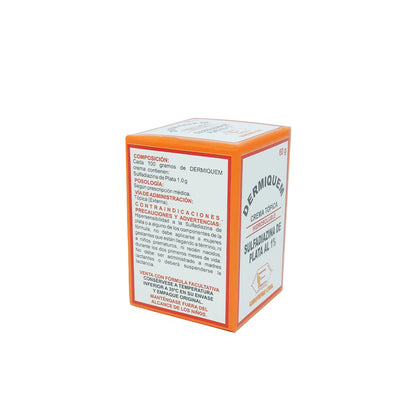 DERMIQUEN POTEX60G PLATA SULFADIAZINA 1%
