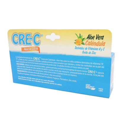 CRE-C  PARA COLITA  ALOE VERA CALENDULA DERIVADOS  DE VITAMINA A Y E.