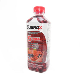 SUEROX FCO X630ML BEBIDA HIDR 5 IONES FRUTOS ROJOS