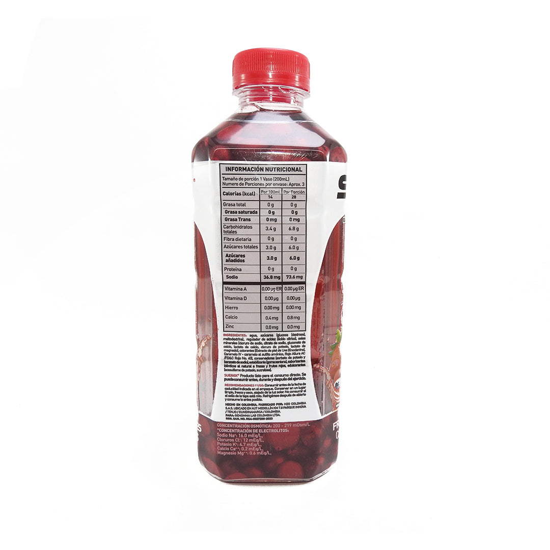 SUEROX FCO X630ML BEBIDA HIDR 5 IONES FRUTOS ROJOS