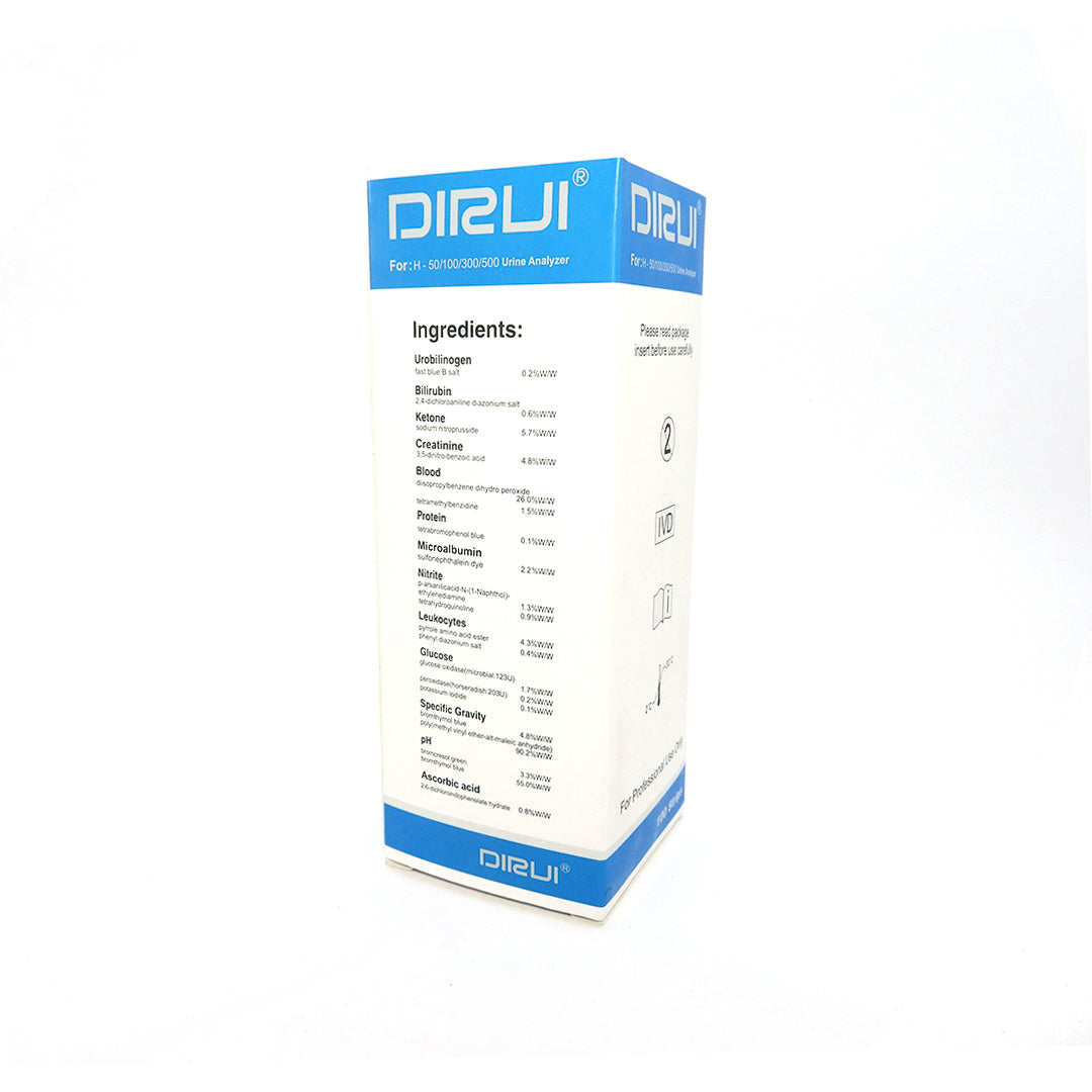 DIRUI H13-CR REAGENT STRIP FOR URINALYSIS (AGAINST THE INTRFERENCEFROM VC)