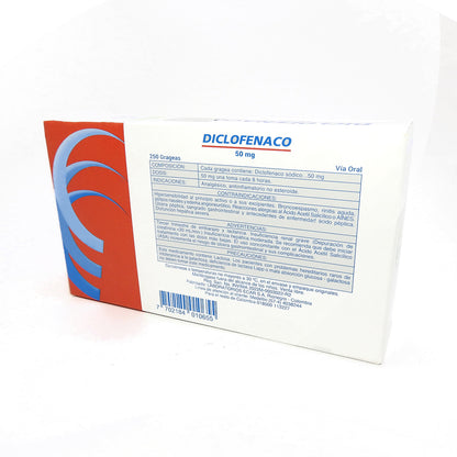 DICLOFENACO SODICO 50MG TAB REC CAJA X250