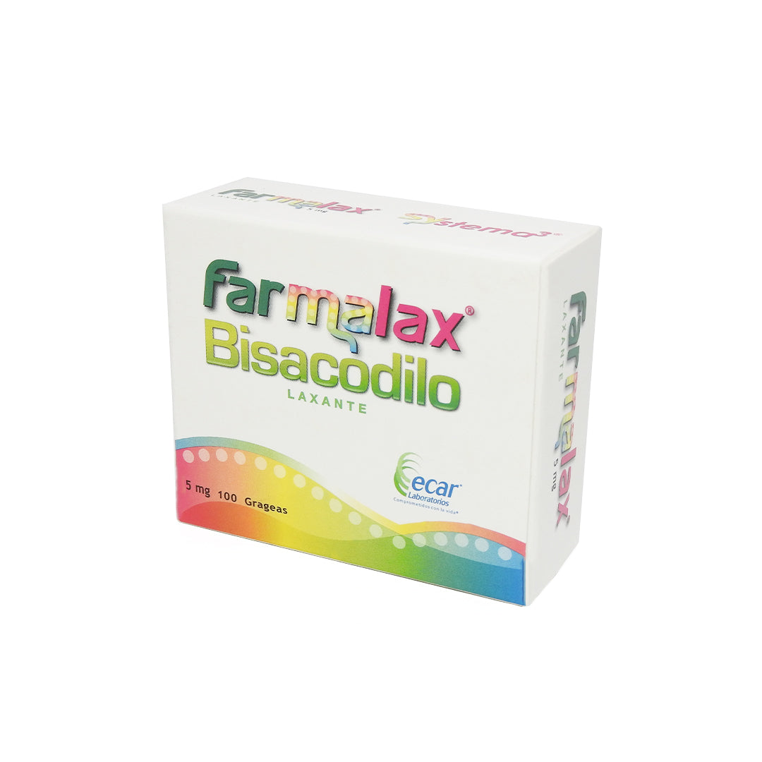 FARMALAX CAJA X100 BISACODILO 5MG GRAGEAS