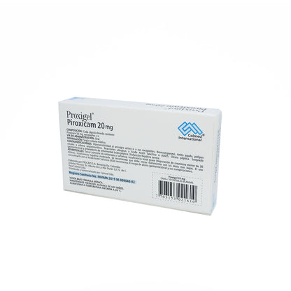PROXIGEL CAJA X10 PIROXICAM 20MG CAP