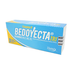 BEDOYECTA VITAMINA B1+B6+B12 (COMPLEJOB) 100+50+10MG/2ML INY CAJAX3