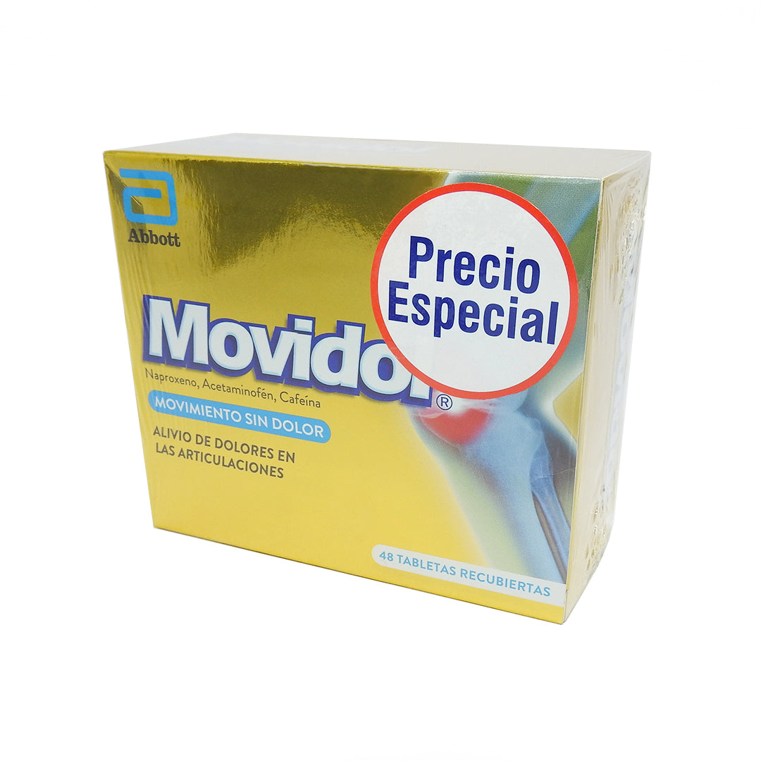 MOVIDOL CAJAX48 NAPROX+ACETAMI+CAFEI 220MG/250MG/65MG TAB REC