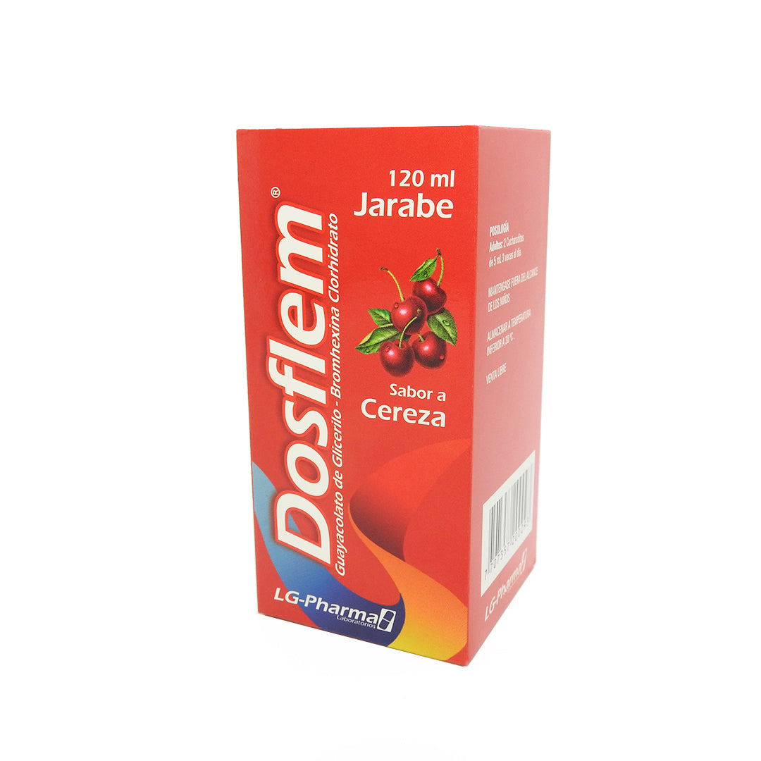 DOSFLEM ADULTO FCOX120 BROMHEXINA+GUAYACOLATO DE GLICERILO 0.8+20MG/MLJBE.