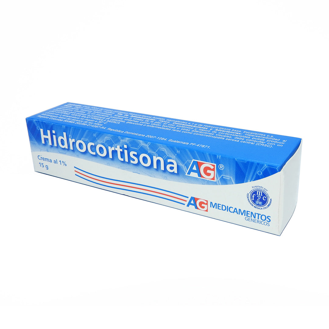 HIDROCORTISONA CREMA AL 1% 15GR AG MEDICAMENTOS.