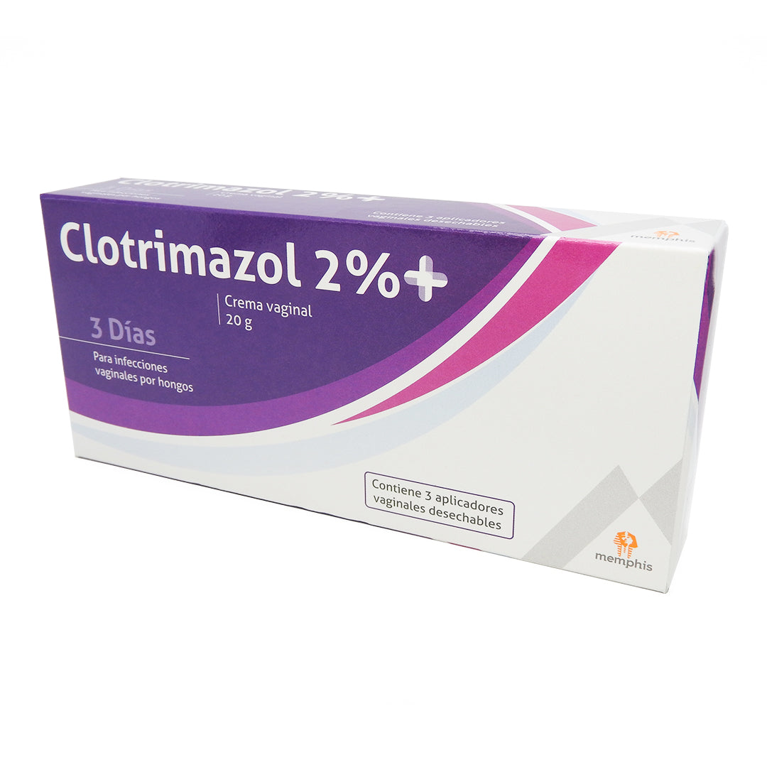 TRES APLICADORES CLOTRIMAZOL 2%CR VAG TUBOX20G