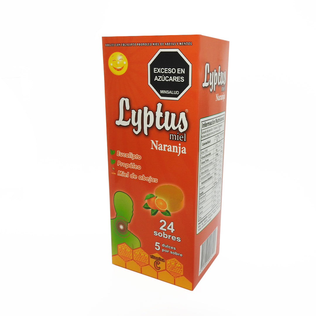 LYPTUS MIEL NARANJA PASTILLA CAJAX24 24SOBRESX5PASTILLAS