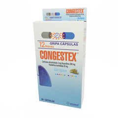 CONGESTEX CETIRIZINA+FENILEFRINA+IBUPROFENO5+20+200MG CAPSULAS CAJA X 60