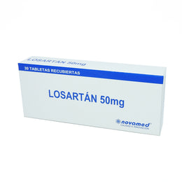 LOSARTAN 50MG TABLETAS CAJA X 30.